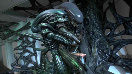 anal anal_penetration black_body duo erection from_behind_position genitals male male/male male_penetrated male_penetrating male_penetrating_male not_furry nude penetration penis sex sharp_teeth side_view standing teeth gonzo0o alien_(franchise) alien humanoid xenomorph 16:9 2018 3d_(artwork) 3d_animation animated compression_artifacts digital_media_(artwork) no_sound short_playtime source_filmmaker_(artwork) video widescreen