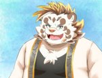 anthro clothing eyewear fur glasses kemono male overweight overweight_anthro overweight_male shirt solo topwear white_body white_fur tiger_cub lifewonders tokyo_afterschool_summoners licho_(tas) felid mammal pantherine tiger 2021