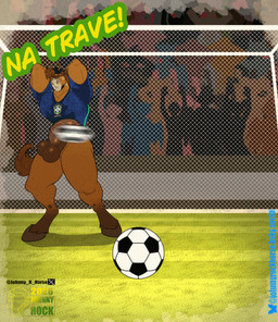 ambiguous_gender anthro athlete audience backwards_baseball_cap backwards_hat ball balls barazoku baseball_cap being_watched big_balls big_penis bodily_fluids bottomless bottomless_anthro bottomless_male bouncing_balls bouncing_penis brazil clothed clothing cockslap erection foreskin genitals glans goalkeeper grass group hair hands_behind_head hat headgear headwear hooves huge_balls huge_penis humanoid_genitalia humanoid_penis humor hybrid_genitalia hybrid_penis jersey long_penis looking_at_another male male_focus medial_ring medial_ringed_humanoid_penis medial_ringed_hybrid_penis motion_blur motion_lines muscular muscular_anthro muscular_male net outside penis plant public public_exposure running shirt silhouette slap soccer soccer_ball soccer_jersey soccer_net soccer_uniform solo_focus sport sportswear stadium standing sweat sweat_stain text thick_penis thick_thighs topwear uniform unretracted_foreskin vein shawd fifa johnny_rock ambiguous_species equid equine horse mammal 2026 2d_animation animated english_text frame_by_frame loop portuguese_text url watermark