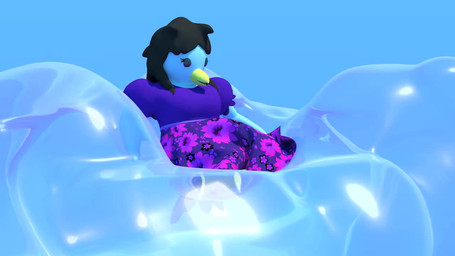 anthro bouncing bubble female lying relaxing size_difference slim smaller_female solo skeletorskeletonized c4d avian bird 16:9 3d_(artwork) 3d_animation animated cinema_4d_(artwork) digital_media_(artwork) no_sound short_playtime video widescreen