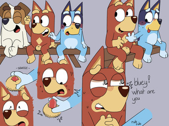 animal_genitalia animal_penis anthro balls blue_body blue_fur blush bodily_fluids brown_body brown_fur canine_genitalia canine_penis constricted_pupils embarrassed female forced fully_sheathed fur genitals gloves_(marking) group handjob humanoid_genitalia humanoid_vulva leg_markings male markings nervous nervous_sweat penile penis penis_squeeze penis_tip pupils red_body red_fur sex sheath shocked sitting small_pupils socks_(marking) surprised sweat sweatdrop tan_body tan_fur trio vulva white_body white_fur y_sheath_opening young young_anthro young_female young_male festive0goat bluey_(series) bluey_heeler jack_russell_(bluey) rusty_(bluey) australian_cattle_dog australian_kelpie canid canine canis cattledog domestic_dog herding_dog hunting_dog jack_russell_terrier mammal pastoral_dog sheepdog terrier comic hi_res