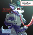 anthro antlers biped bodily_fluids collar cross-eyed dripping erection genital_fluids genitals glans half-closed_eyes horn humanoid_genitalia humanoid_penis hypnosis leash leashed_collar male mind_control muscular muscular_anthro muscular_male muscular_sub narrowed_eyes open_mouth open_smile penis precum precum_drip reindeer_antlers ringed_eyes smile solo submissive submissive_anthro submissive_male text reenub canid canine canis mammal wolf english_text hi_res