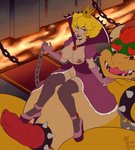 2016 accessory animal_genitalia anthro big_breasts blonde_hair bowser breasts chain cloaca clothing cock_ring collar crown dominant dominant_female duo erection female female_on_top genitals gloves hair handwear headgear horn human human_on_anthro interspecies jewelry koopa larger_anthro larger_male legwear male male/female male_on_bottom mammal mario_bros nintendo nipples nude on_bottom on_top paper_mario penis penis_accessory penis_jewelry princess_peach pussy red_eyes scalie shadow_queen_(peach) size_difference small_dom_big_sub smaller_female smaller_human smile spiked_cock_ring spikes witchofavalon