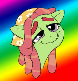 dreadlocks female feral hair red_hair smile solo mickeymonster friendship_is_magic hasbro my_little_pony tree_hugger_(mlp) earth_pony equid equine horse mammal pony 2015