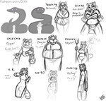 anthro breasts cleavage clothed clothing female fur hair looking_at_viewer open_mouth simple_background smile drxii beejay_bearkowitz kud-li_(drxii) shi-niss ailurid bear giant_panda mammal red_panda reptile scalie snake digital_media_(artwork) hi_res