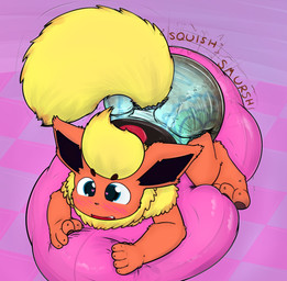 3_toes 5_fingers anthro big_diaper black_clothing black_inner_ear black_nose black_shirt black_topwear blonde_hair blush blush_lines checkered checkered_floor claws clothed clothing diaper diaper_humping diaper_masturbation feces feet finger_claws fingers fluffy fluffy_tail fur hair heart_eyes heart_symbol high-angle_view humping male masturbation open_mouth open_smile orange_body orange_fur shirt smile soiled_diaper soiling solo tail teeth toe_claws toes topwear unclean_diaper used_diaper wearing_diaper yellow_tail ludis-luteo nintendo pokemon eeveelution flareon generation_1_pokemon pokemon_(species) 2016 hi_res