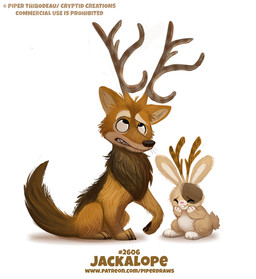 ambiguous_gender antlers black_eyes brown_body brown_fur duo eyes_closed feral fur grey_body grey_fur horn humor laugh pawpads pun simple_background tan_body tan_fur teeth text visual_pun whiskers white_background white_body white_fur piper_thibodeau black-backed_jackal canid canine canis jackal jackalope lagomorph leporid mammal rabbit digital_media_(artwork) digital_painting_(artwork) english_text painting_(artwork) url