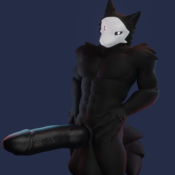anthro balls big_balls big_penis black_body black_fur bone bone_mask dark_body erection fur genitals huge_balls huge_penis humanoid_genitalia humanoid_penis hyper hyper_genitalia hyper_penis male mask nude nude_male penis simple_background skull skull_mask solo white_mask rackoraccoon petruz_(modeler) changed_(video_game) puro_(changed) wolf_(petruz) canid canine canis dark_latex mammal wolf 1:1 2021 3d_(artwork) blender_(artwork) digital_media_(artwork)