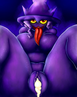 bodily_fluids breasts clitoris clothing cum cum_in_vagina cum_inside female genital_fluids genitals hair hat headgear headwear looking_at_viewer magic_user navel not_furry open_mouth purple_hair red_eyes solo tongue tongue_out vulva witch witch_hat yellow_sclera conditional_dnp quin-nsfw nintendo pokemon generation_4_pokemon ghost humanoid mismagius pokemon_(species) spirit 4:5 absurd_res digital_media_(artwork) hi_res