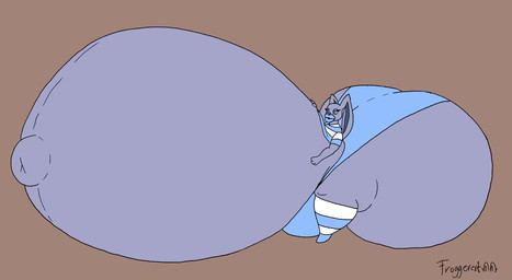 anthro belly big_belly big_bulge big_butt big_navel blue_clothing blue_crop_top blue_eyes blue_eyeshadow blue_footwear blue_inner_ear blue_legwear blue_lips blue_nose blue_panties blue_shirt blue_socks blue_thigh_highs blue_thigh_socks blue_topwear blue_underwear brown_background bulge butt clothing crop_top eyelashes eyeshadow femboy footwear grey_body grey_ears hand_on_belly hand_on_own_belly huge_belly huge_bulge huge_butt huge_navel huge_thighs hyper hyper_belly hyper_bulge hyper_butt hyper_lips hyper_navel hyper_pregnancy legwear lips makeup male navel outie_navel panties pattern_clothing pattern_crop_top pattern_legwear pattern_socks pattern_thigh_highs pattern_thigh_socks pattern_topwear pregnant pregnant_anthro pregnant_male shirt simple_background socks solo thick_lips thick_thighs thigh_highs thigh_socks three-quarter_view tight_clothing topwear underwear white_clothing white_crop_top white_footwear white_legwear white_socks white_thigh_highs white_thigh_socks white_topwear froggerest ethan_(reathe) lagomorph leporid mammal rabbit 2026 colored digital_media_(artwork) flat_colors hi_res signature