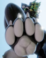 anthro claws feet foot_focus hair harness latex male pawpads paws pool_toy solo tail tongue tavvy_tav deuzear 3d_(artwork) 4:5 animated blender_(artwork) digital_media_(artwork) hi_res no_sound short_playtime webm