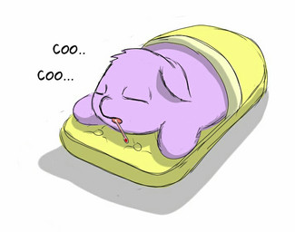 ambiguous_feral ambiguous_gender clothing dialogue eyes_closed featureless_hands feral footwear fur lying monotone_body monotone_fur object_in_mouth on_front open_mouth purple_body purple_fur scientific_instrument shoes simple_background sleeping slippers solo text thermometer thermometer_in_mouth white_background yellow_clothing yellow_footwear yellow_shoes yellow_slippers young young_ambiguous young_feral carpdime fluffy_pony fluffy_pony_(species) mammal digital_media_(artwork) english_text shaded