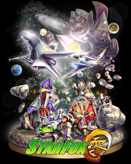 anthro arwing beak belt blue_eyes boots brown_body brown_fur clothing feathers fingerless_gloves footwear fur gloves green_eyes group hair handwear jacket male planet red_eyes scarf shoes space tail tail_feathers text topwear white_body white_fur white_hair ゴンザレス nintendo star_fox andross falco_lombardi fox_mccloud peppy_hare slippy_toad amphibian avian bird canid canine fox frog haplorhine lagomorph leporid mammal monkey primate rabbit 2016 4:5 absurd_res english_text hi_res japanese_text