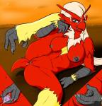 avian bird black_nipples blaziken blue_eyes breasts chicken claws clitoris female fur hair lying nintendo nipple_pinch nipples nude on_side outside pokémon pussy pussy_juice raised_leg red_fur solo spread_pussy spreading talons tongue urethra video_games white_hair
Rating: Explicit
Score: 22
User: voldosbt
Date: February 12, 2014