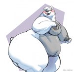 anthro bedroom_eyes big_breasts big_butt blush breasts butt female fur huge_butt huge_hips huge_thighs licking licking_lips narrowed_eyes navel nipple_fetish nipple_play nipples overweight overweight_female seductive side_view solo thick_thighs tongue tongue_out white_body white_fur wide_hips gillpanda sonnie_bear bear mammal polar_bear ursine 2022 digital_media_(artwork) hi_res