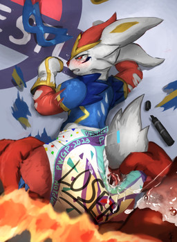 anal anal_penetration anthro anus bodily_fluids clothing cum defeated diaper diaper_penetration embarrassed fighting_ring forced gaping gaping_anus genital_fluids handwear humiliation male male/male penetration rape sex submissive submissive_male sweat unclean_diaper urine used_diaper wet_diaper wrestling nappywolf nintendo pokemon cinderace generation_7_pokemon generation_8_pokemon incineroar pokemon_(species) hi_res