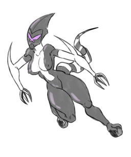 arm_spikes big_breasts black_claws black_tail breasts claw_fingers claws clothed clothed_female clothed_humanoid clothing collarbone elbow_spikes erect_nipples female glistening glistening_clothing glistening_skinsuit huge_hips leaning leaning_sideways looking_forward markings mask monotone_background multicolored_clothing multicolored_skinsuit multicolored_tail nipple_outline nipples not_furry running simple_background skinsuit solo spikes spikes_(anatomy) striped_markings striped_tail stripes tail tail_markings thick_thighs three-quarter_view tight_clothing two_tone_clothing two_tone_skinsuit two_tone_tail white_background white_tail wide_hipped_female wide_hipped_humanoid wide_hips pochocloko00 ben_10 cartoon_network xlr8 alien alien_humanoid humanoid kineceleran 2024 5:6 colored_sketch digital_drawing_(artwork) digital_media_(artwork) full-length_portrait portrait sketch