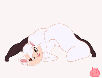 anthro arm_support ass_up bent_over big_butt biped brown_eyes brown_nose butt cheek_tuft clothing convenient_censorship eye_through_hair eyebrow_through_hair eyebrows eyelashes facial_tuft female fluffy fluffy_tail footwear fur hair hair_over_eye half-closed_eyes head_tilt legwear long_tail looking_away looking_up mostly_nude narrowed_eyes one_eye_obstructed plantigrade pose raised_eyebrow raised_heel short_hair simple_background smile socks solo spread_legs spreading tail tail_censorship thigh_highs thigh_socks three-quarter_view toony translucent translucent_hair tuft white_background white_body white_fur white_hair wide_hips ryarik cats_don't_dance warner_brothers sawyer_(cats_don't_dance) domestic_cat felid feline felis mammal 2015 aliasing cel_shading censored digital_drawing_(artwork) digital_media_(artwork) pinup shaded watermark