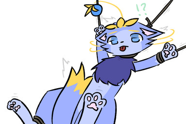 asphyxiation bodily_fluids crying female feral solo tears yuumisocute league_of_legends riot_games tencent yuumi_(lol) domestic_cat felid feline felis mammal 3:2