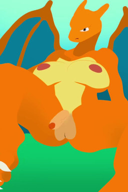 audible_throbbing balls becoming_erect big_breasts big_penis breasts butt claws erection genitals gynomorph heartbeat horn humanoid_genitalia humanoid_penis intersex looking_at_viewer membrane_(anatomy) membranous_wings nipples nude penis simple_background solo throbbing throbbing_penis wings hentai9ja sound_warning nintendo pokemon charizard generation_1_pokemon pokemon_(species) scalie 2:3 animated digital_media_(artwork) hi_res short_playtime sound video