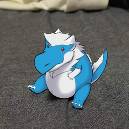 ambiguous_gender anthro belly blue_body chibi fluffy fur head_tuft neck_tuft solo tuft white_body senkey mythology dragon furred_dragon furred_scalie mythological_creature mythological_scalie scalie 1:1 meme male_(lore)