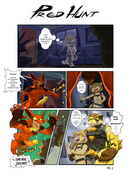 anthro bodily_fluids dialogue door erection fur genital_fluids group harness imminent_vore inside male precum red_body red_fur size_difference text trio yellow_body yellow_fur effee_draws mythology dergun hel_(shiretsuna) jarlo demon dragon furred_dragon furred_scalie mammal mink mustelid musteline mythological_creature mythological_scalie scalie true_musteline absurd_res comic english_text hi_res