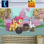 1:1 apple_bloom_(mlp) bitterplaguerat blue_eyes cutie_mark_crusaders_(mlp) dialogue earth_pony english_text equid equine fan_character female feral friendship_is_magic green_eyes group hasbro horn horse loki_(bitterplaguerat) male mammal my_little_pony mythological_creature mythological_equine mythology outside pegasus pony scootaloo_(mlp) sculpture statue sweetie_belle_(mlp) text unicorn wings yellow_eyes