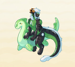 anthro claws hair horn inflatable looking_at_viewer male pool_float pool_toy sitting smile solo tail tail_tuft tuft k0tarii mythology azael_dragonfang animate_inanimate dragon living_inflatable mythological_creature mythological_scalie scalie hi_res