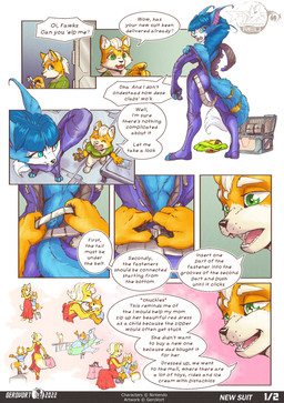3_fingers 4_fingers anthro belt chair clothing crate dessert dialogue duo electronics female fingers food furniture gesture hand_gesture happy ice_cream kiss_on_forehead kissing larger_female male memory phone playing pointing shirt shopping shopping_bag size_difference smaller_male smile spacesuit suit table teeth text topwear waving gerovort nintendo star_fox fox_mccloud krystal_(star_fox) alien canid canine fox hybrid mammal 2022 comic digital_media_(artwork) english_text hi_res mother_(lore) mother_and_child_(lore) mother_and_son_(lore) parent_(lore) parent_and_child_(lore) parent_and_son_(lore) son_(lore)