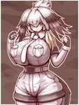 big_breasts breasts clothing female grey_clothing grey_hair hair huge_breasts huge_thighs simple_background small_waist solo thick_thighs yellow_eyes 57mm kemono_friends shoebill_(kemono_friends) animal_humanoid avian avian_humanoid bird bird_humanoid humanoid pelecaniform pelecaniform_humanoid shoebill shoebill_humanoid 2021 3:4 hi_res