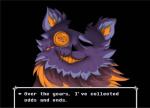 ambiguous_gender anthro black_background button_(fastener) button_eyes dialogue fur grin neck_tuft patch_(fabric) plushie purple_body purple_fur scar sewn_mouth simple_background smile solo talking_to_viewer teeth text tuft shy-but-artistic-racoon deltarune undertale_(series) seam_(deltarune) animate_inanimate darkner domestic_cat felid feline felis living_plushie mammal 2018 compression_artifacts digital_media_(artwork) english_text