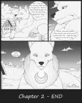 4:5 canid canine canis comic dialogue english_text feral greyscale hi_res macro male mammal monochrome s2-freak schwarzpelz solo text wolf
