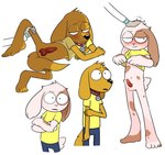 animal_genitalia animal_penis anthro balls blush bottomless canine_genitalia canine_penis clothed clothing clothing_lift collar crossed_arms erection genitals headpat knot male penis raised_leg shirt shirt_lift topwear young immy_(artist) adult_swim cartoon_network pocket_mortys rick_and_morty dog_morty morty_smith rabbit_morty rick_sanchez canid canine canis domestic_dog human lagomorph leporid mammal rabbit hi_res grandchild_(lore) grandfather_(lore) grandfather_and_grandchild_(lore) grandfather_and_grandson_(lore) grandparent_(lore) grandparent_and_grandchild_(lore) grandson_(lore)