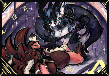 anthro anthro_on_anthro breasts clenched_teeth collar dominant dominant_female duo eyes_closed female female_on_top fur leash leash_pull male male/female nipples on_top sex smile tail teeth savielle reddy_(reddyrennard) canid mammal digital_media_(artwork) hi_res