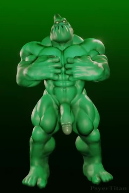 abs back_muscles balls biceps big_butt big_muscles black_background bouncing_pecs butt flaccid flexing genitals gradient_background green_background green_body huge_muscles humanoid_genitalia humanoid_penis male muscular muscular_humanoid muscular_male navel nipples non-mammal_balls non-mammal_nipples not_furry nude obliques pecs penis pose quads simple_background solo standing text thick_thighs yellow_eyes psyertitan league_of_legends riot_games tencent zac_(lol) goo_creature goo_humanoid humanoid 2021 2:3 3d_(artwork) 3d_animation animated artist_name digital_media_(artwork) loop no_sound short_playtime video