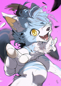 5_fingers action_pose anthro blue_body blue_fur blue_hair countershade_face countershade_fur countershade_legs countershade_neck countershade_tail countershade_torso countershading fangs fingerpads fingers fluffy fluffy_chest foreshortening front_view fur gesture hair hand_gesture inner_ear_fluff long_tail looking_at_viewer male motion_lines multicolored_body multicolored_fur nude nude_anthro nude_male open_mouth open_smile pawpads pink_background pointing pointing_at_viewer pose pupils red_tongue ringed_iris simple_background slit_pupils smile smiling_at_viewer snout solo tail tan_inner_ear tan_pawpads teeth tongue tongue_showing tuft two_tone_body two_tone_fur white_body white_countershading white_fur white_inner_ear_fluff white_sclera yellow_eyes yellow_pupils chiayeeee felid mammal 2025 chromatic_aberration digital_drawing_(artwork) digital_media_(artwork) hi_res portrait three-quarter_portrait