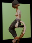 female furniture looking_at_viewer side_view sitting smug solo stool rainfallcat darbernsfw_(modeler) epic_games fortnite meow_skulls felid feline mammal 3:4 3d_(artwork) absurd_res alpha_channel digital_media_(artwork) hi_res