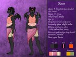 abstract_background anthro black_body black_fur black_hair clothed clothing female fur hair looking_at_viewer orange_eyes piercing potion side_view simple_background solo text conditional_dnp ratte legacy_(ratte) ruun bat comoro_flying_fox faraden flying_fox mammal megabat pure_faraden 2016 4:3 digital_media_(artwork) english_text hi_res model_sheet