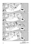 angel_island clothing footwear forest gloves handwear male manga_style nest plant shoes text thought_bubble tree codyf0xx sega sonic_the_hedgehog_(series) sonic_the_hedgehog flicky absurd_res comic english_text greyscale hi_res monochrome