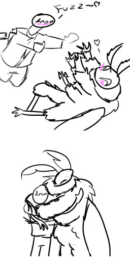 anthro blush clothing cuddling duo glomp happy heart_symbol hug love male simple_background smile white_background mothbro_(artist) anonymous mothbro_(character) arthropod human insect lepidopteran mammal moth digital_media_(artwork)