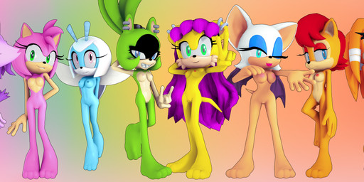 antennae_(anatomy) anthro barefoot beak blue_body blue_eyes blue_eyeshadow blue_nipples breasts brown_body brown_fur butt ear_piercing eyelashes eyeshadow feet female fur genitals green_body green_eyes green_fur group hair looking_at_viewer makeup medium_breasts membrane_(anatomy) membranous_wings navel nipple_piercing nipples nude one_eye_closed orange_body orange_fur orange_nipples piercing pink_body pink_eyes pink_fur pink_nipples pose purple_body purple_eyes purple_fur purple_hair purple_nipples red_body red_fur red_hair simple_background small_breasts smile smiling_at_viewer tail tan_nipples teeth tongue tongue_out vulva wings wink winking_at_viewer yellow_body yellow_eyes yellow_fur rarequinez archie_comics idw_publishing sega sonic_adventure sonic_chronicles:_the_dark_brotherhood sonic_riders sonic_the_hedgehog_(archie) sonic_the_hedgehog_(comics) sonic_the_hedgehog_(idw) sonic_the_hedgehog_(series) sonic_underground amy_rose blaze_the_cat fiona_fox jewel_the_beetle mina_mongoose rouge_the_bat sally_acorn shade_the_echidna sonia_the_hedgehog surge_the_tenrec tikal_the_echidna wave_the_swallow afrosoricid arthropod avian bat beetle bird canid canine chipmunk domestic_cat echidna eulipotyphlan european_hedgehog felid feline felis fox ground_squirrel hedgehog herpestid hirundinid insect mammal mongoose monotreme oscine passerine rodent sciurid swallow_(bird) tenrec 2023 3d_(artwork) absurd_res digital_media_(artwork) hi_res