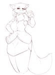 anthro clothed clothing container cup female fully_clothed fur holding_container holding_cup holding_object looking_at_viewer low-angle_view simple_background solo white_background conditional_dnp tohupo canid canine fox mammal 2024 absurd_res digital_media_(artwork) hi_res