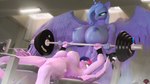 anthro anthrofied barbell big_breasts breast_size_difference breasts duo exercise female genitals horn huge_breasts nipples nude pussy weightlifting wings workout naughty_cube friendship_is_magic hasbro my_little_pony mythology princess_luna_(mlp) twilight_sparkle_(mlp) equid equine mammal mythological_creature mythological_equine winged_unicorn 16:9 3d_(artwork) 4k absurd_res digital_media_(artwork) hi_res widescreen