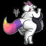 anthro belly big_belly big_breasts breasts female fur obese obese_anthro obese_female overweight overweight_anthro overweight_female simple_background solo thick_thighs transparent_background white_body white_fur daebelly dae_(daebelly) 1:1 absurd_res alpha_channel digital_media_(artwork) hi_res nonbinary_(lore)