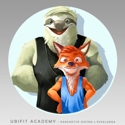 anthro arms_bent beady_eyes big_nose black_clothing black_eyes black_nose black_shirt black_tank_top black_topwear blue_clothing blue_shirt blue_tank_top blue_topwear brown_eyebrows brown_facial_hair brown_goatee brown_mustache closed_smile clothed clothed_anthro clothed_male clothing dog_tag_necklace dog_tags duo eyebrows facial_hair fist front_view fur goatee grey_background grey_nose hair hands_behind_back hands_on_own_hips inner_ear_fluff larger_anthro larger_male light looking_at_viewer male male_anthro mouth_closed multicolored_body multicolored_fur mustache nipple_outline no_eyebrows open_mouth open_smile orange_body orange_eyes orange_fur orange_hair red_tongue shirt short_hair simple_background size_difference smaller_anthro smaller_male smile smiling_at_viewer standing tan_body tan_fur tan_hair tank_top text tongue topwear tuft two_tone_body two_tone_fur white_inner_ear_fluff claudia_tuci canid canine fox mammal pilosan red_fox sloth true_fox xenarthran 1:1 2019 colored digital_drawing_(artwork) digital_media_(artwork) english_description english_text hi_res italian_text lighting shaded