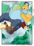 anthro bag belt clothing delivery_(commerce) delivery_employee footwear hat headgear headwear male overweight overweight_male postal_carrier postal_delivery shirt shoes smile solo topwear uniform deadanthro nintendo pokemon pat_(deadanthro) dragonite generation_1_pokemon pokemon_(species) hi_res