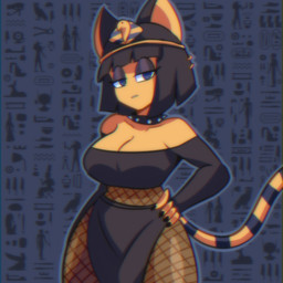 alternative_fashion anthro black_bottomwear black_clothing black_dress black_hair black_loincloth bottomwear breasts clothed clothing collar dress egyptian egyptian_clothing egyptian_headdress female fishnet_clothing fishnet_legwear goth hair legwear loincloth solo spiked_collar spikes yellow_body lueduar animal_crossing nintendo ankha_(animal_crossing) ankha_(idolomantises) domestic_cat felid feline felis mammal 1:1 absurd_res hi_res