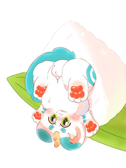 animal_genitalia_on_humanoid claws feral food male mascot meat pawpads solo jie_ch_eng fabulous_beasts mythology tianlu_(fabulous_beasts) canid mammal 3:4 hi_res