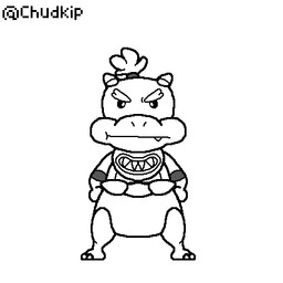 anthro blush diaper feces looking_at_viewer male pooping soiled_diaper soiling soiling_diaper solo talking_to_viewer text unclean_diaper used_diaper using_diaper chudkip mario_bros nintendo bowser_jr. koopa scalie animated english_text low_res no_sound