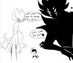 family female group male text 18_(artist) hollow_knight team_cherry grimm_(hollow_knight) nightmare_king_grimm_(hollow_knight) shade_lord_(hollow_knight) void_(hollow_knight) animal_humanoid arthropod arthropod_humanoid humanoid shadow_creature absurd_res english_text hi_res monochrome father_(lore) father_and_child_(lore) mother_(lore) mother_and_child_(lore) parent_(lore) parent_and_child_(lore)